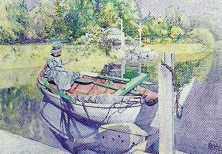 Carl Larsson napp china oil painting image